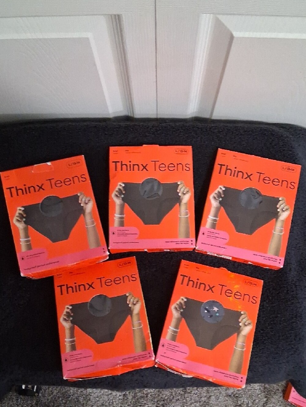 Thinx Teens Leakproof Period Underwear - Black - Set Of 5